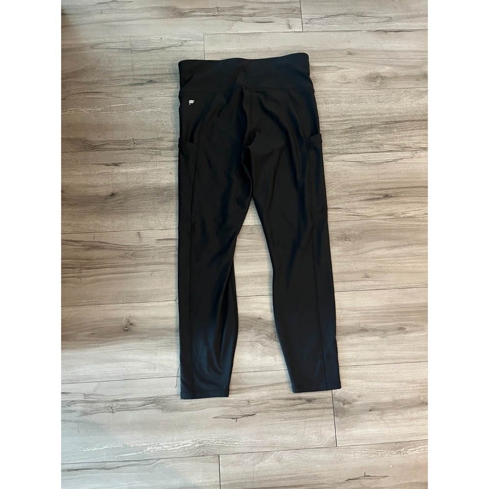 Fabletics High Waisted Cold Weather Pocket Legging Womens M Black Stretch